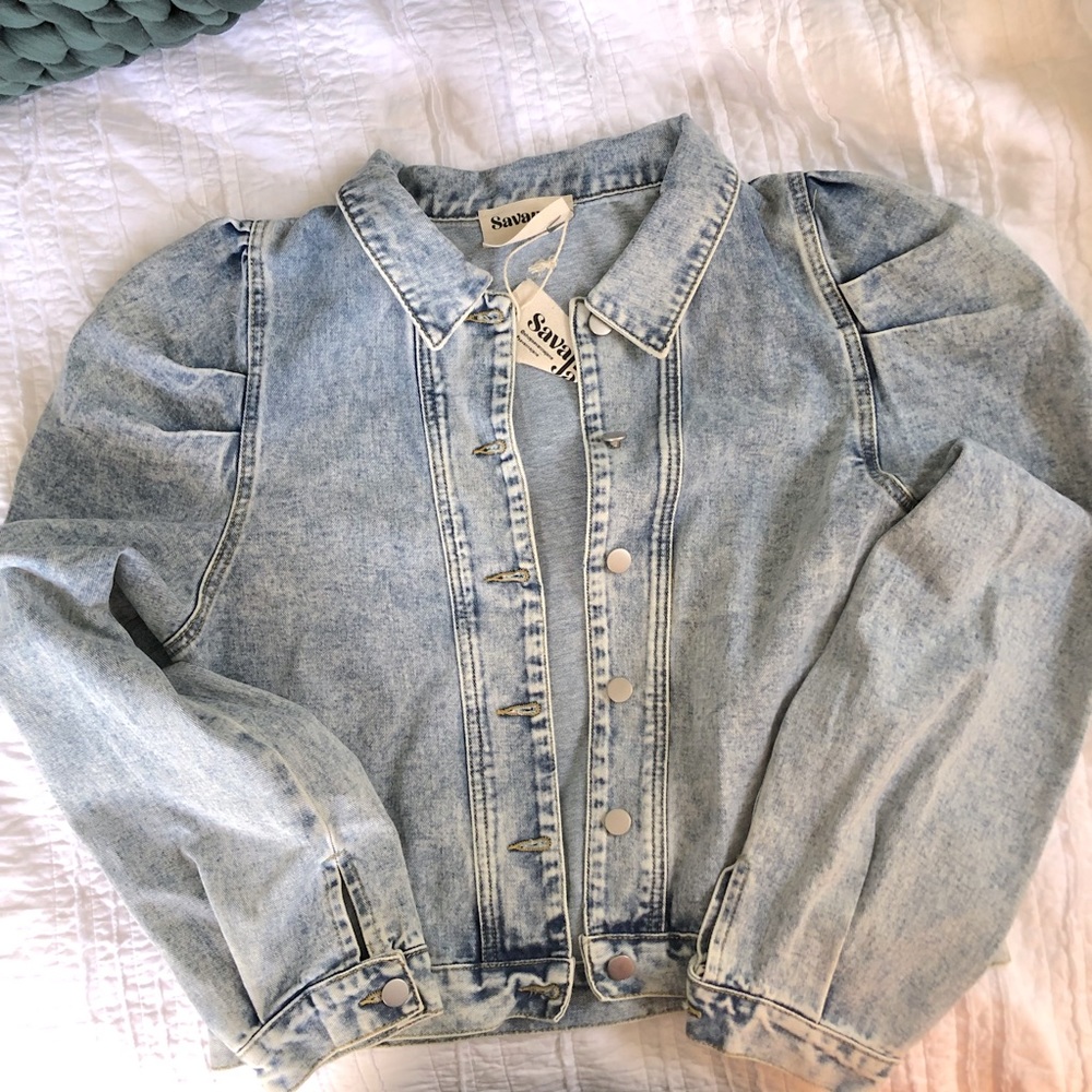 Savanna Jane Light Blue Denim Jacket